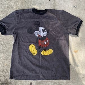 Vintage 00s Mickey Mouse ringer shirt Disney world